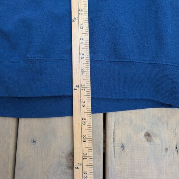 Oakley Custom Fit Crewneck Sweatshirt US L Blue with Yellow Logo - Picture 5 of 6